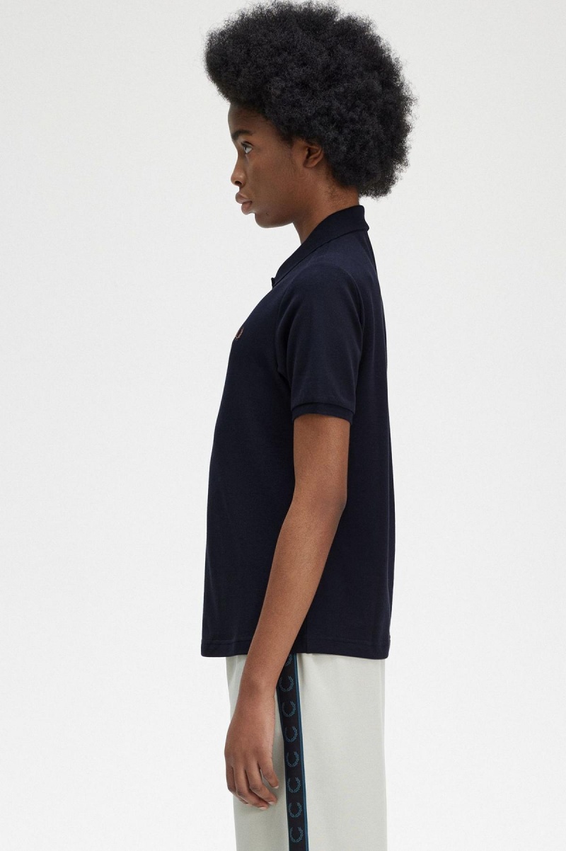 Fred Perry G6000 Polo Shirts Damen Navy | TCHPQ34185