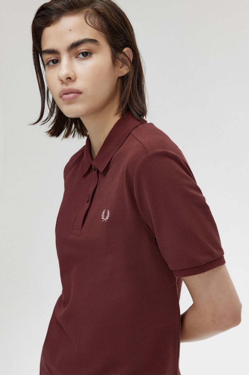 Fred Perry G6000 Polo Shirts Damen Rosa Rosa | ECHVG50421