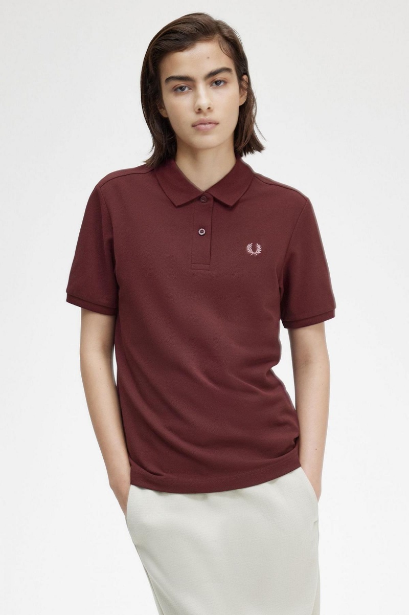 Fred Perry G6000 T-shirts Damen Rosa Rosa | CHJKU56158