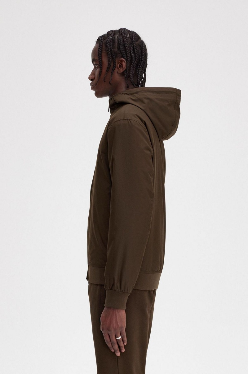 Fred Perry Gepolstert Mit Kapuze Brentham Mäntel Herren Burnt Tobacco | TCHWZ23078