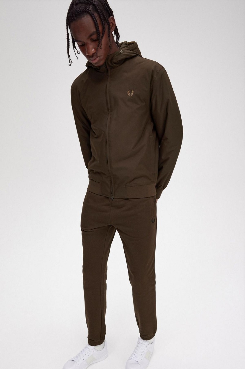 Fred Perry Gepolstert Mit Kapuze Brentham Mäntel Herren Burnt Tobacco | TCHWZ23078