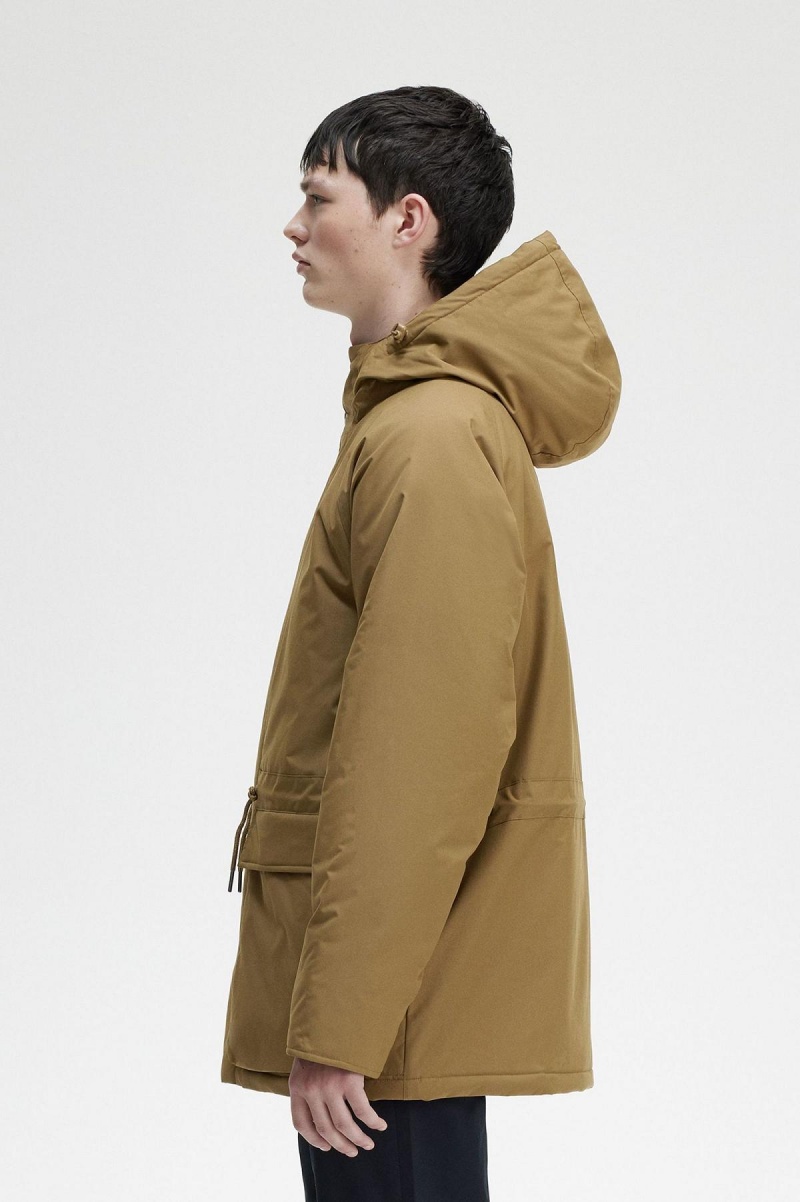 Fred Perry Gepolstert Zip Through Mäntel Herren Shaded Stone | CHQCS88406