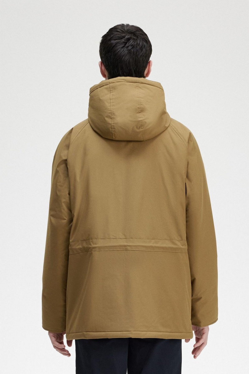 Fred Perry Gepolstert Zip Through Mäntel Herren Shaded Stone | CHQCS88406