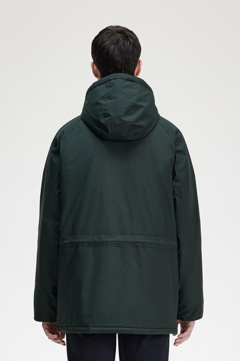 Fred Perry Gepolstert Zip Through Mäntel Herren Grün | ECHVG38536