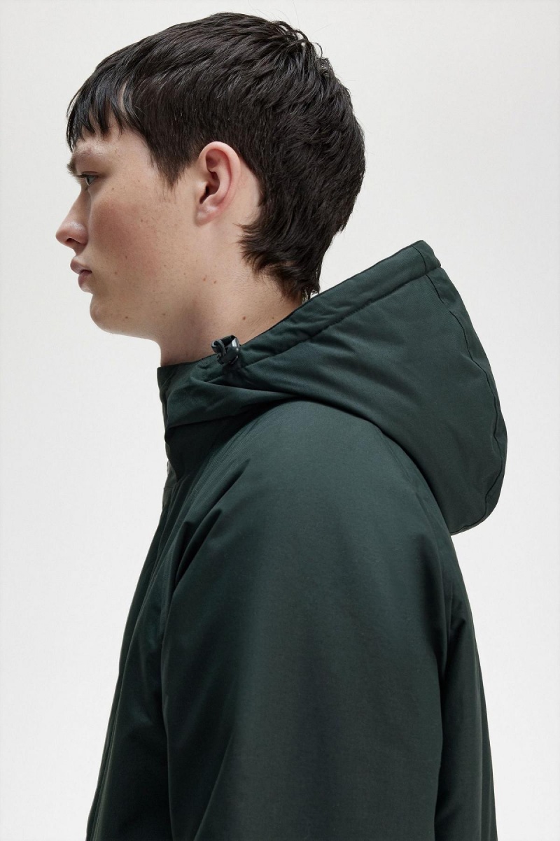 Fred Perry Gepolstert Zip Through Mäntel Herren Grün | ECHVG38536