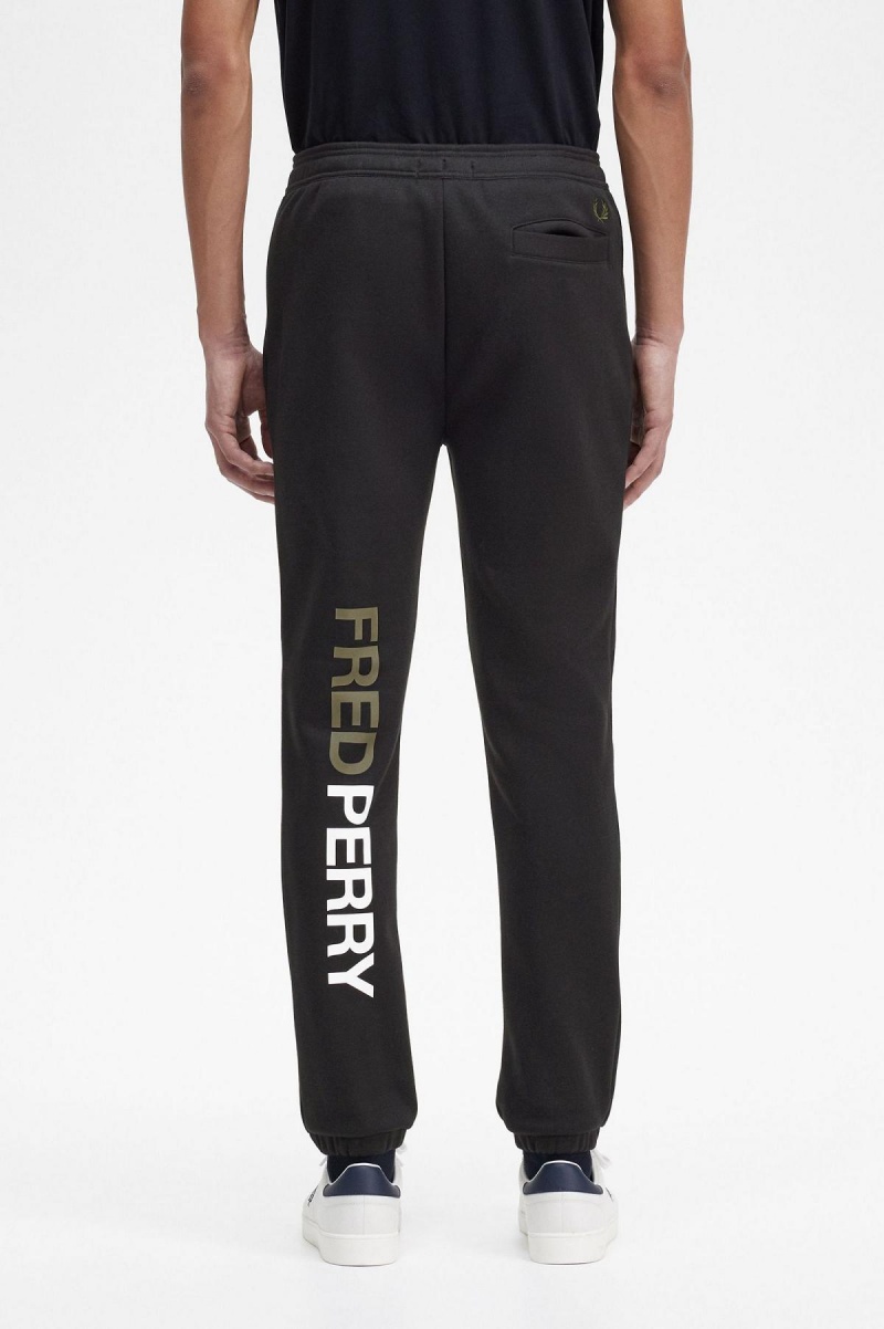 Fred Perry Graphic Branding Sweatpants Hosen Herren Schwarz | CHJVR39015