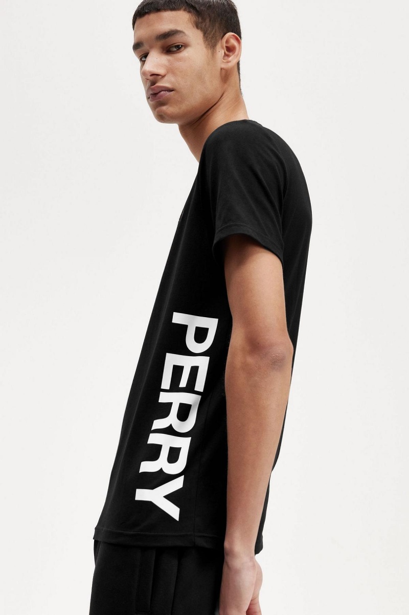 Fred Perry Graphic Branding T-shirts Herren Schwarz | CHJVR58636