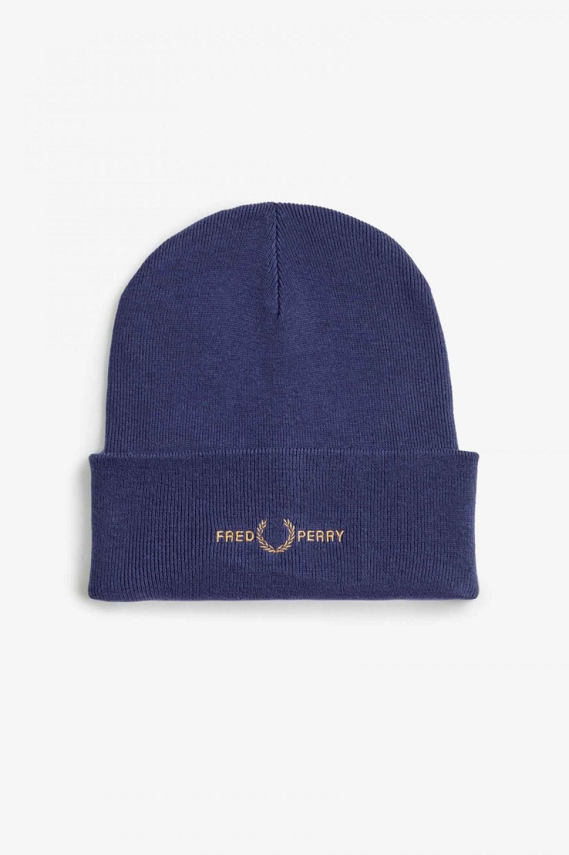 Fred Perry Graphic Mütze Accessories Navy Dunkel | CHXBR97091