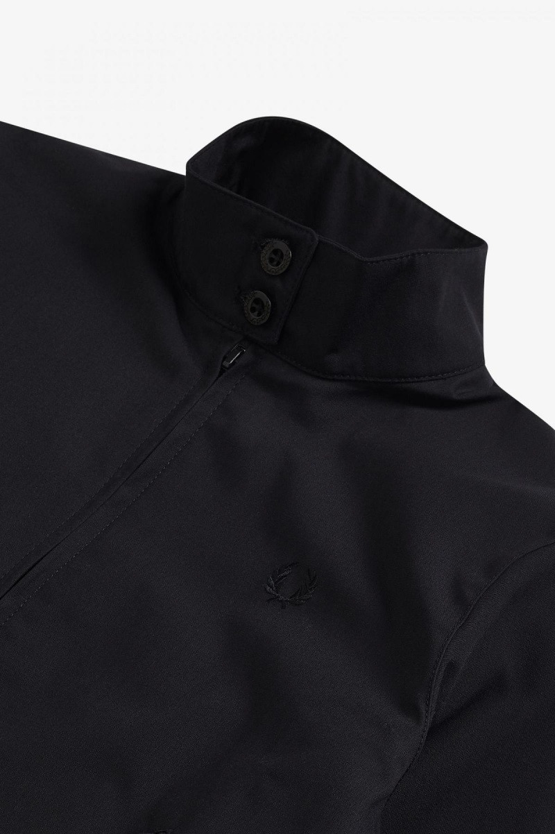Fred Perry Harrington Mäntel Damen Schwarz | CHDYB47627