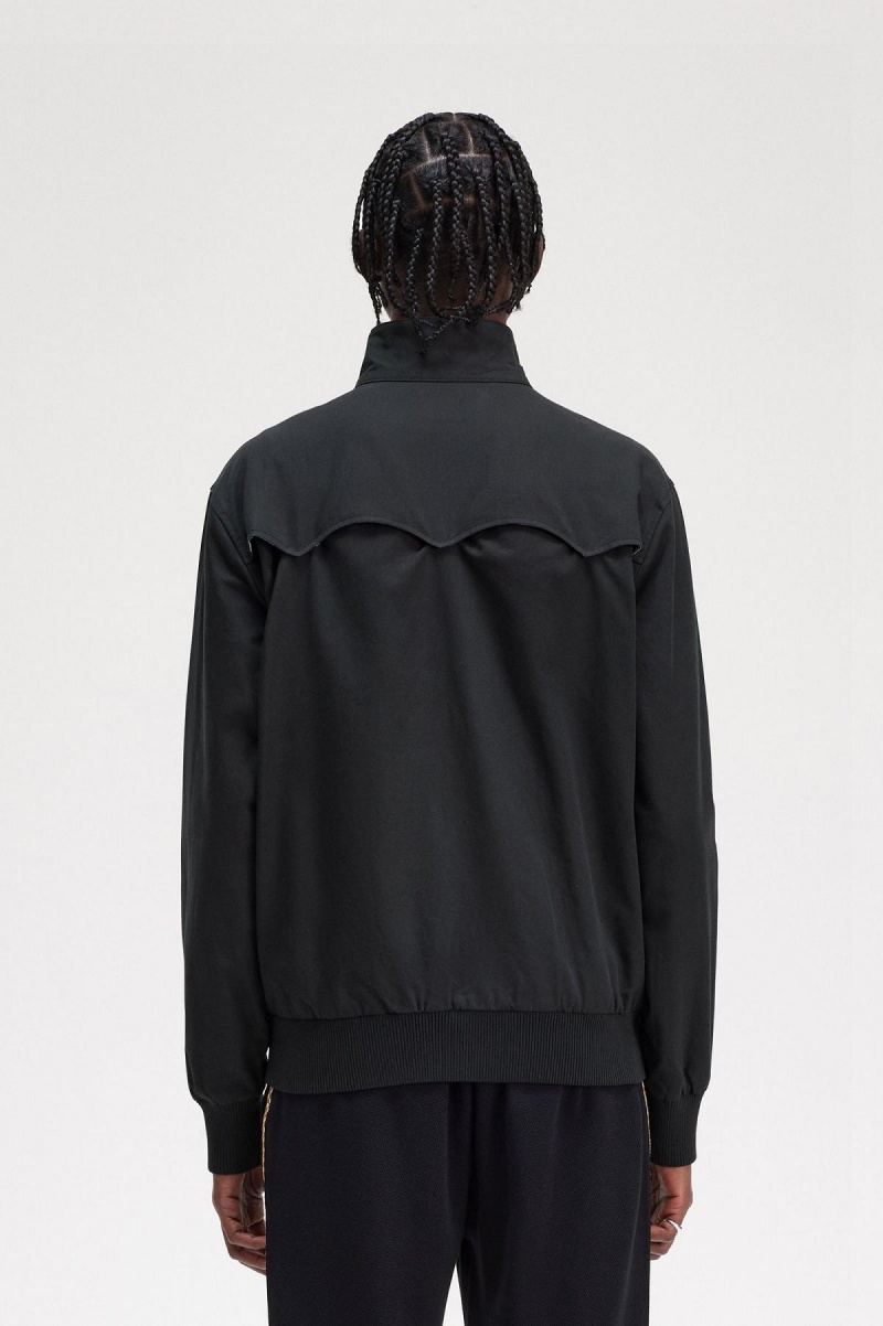 Fred Perry Harrington Mäntel Herren Schwarz | FCHUI30391