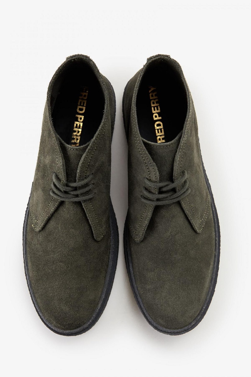 Fred Perry Hawley Schuhe Herren Grün | TCHPQ84849