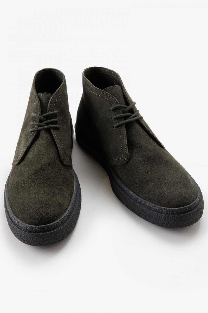 Fred Perry Hawley Schuhe Herren Grün | TCHPQ84849