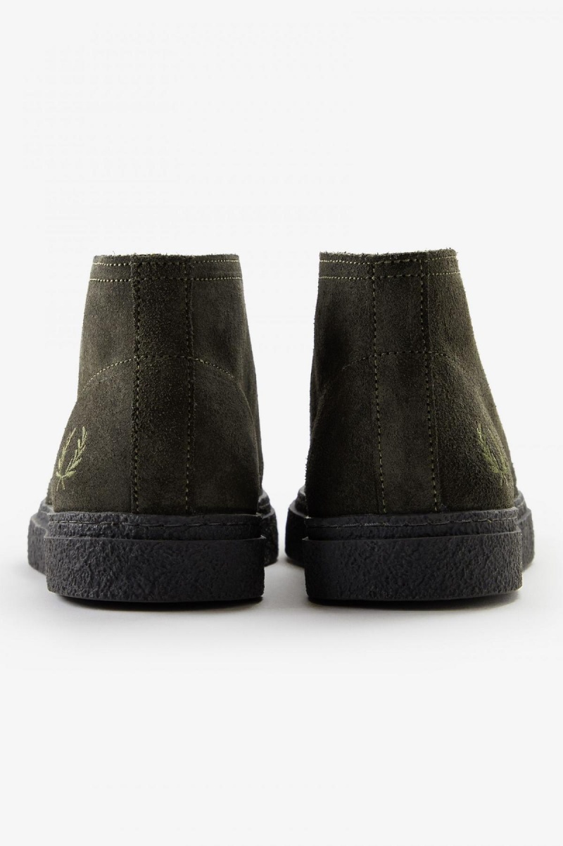 Fred Perry Hawley Schuhe Herren Grün | TCHPQ84849