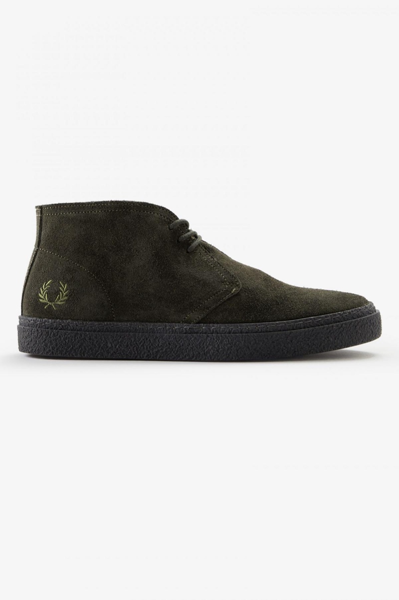 Fred Perry Hawley Schuhe Herren Grün | TCHPQ84849
