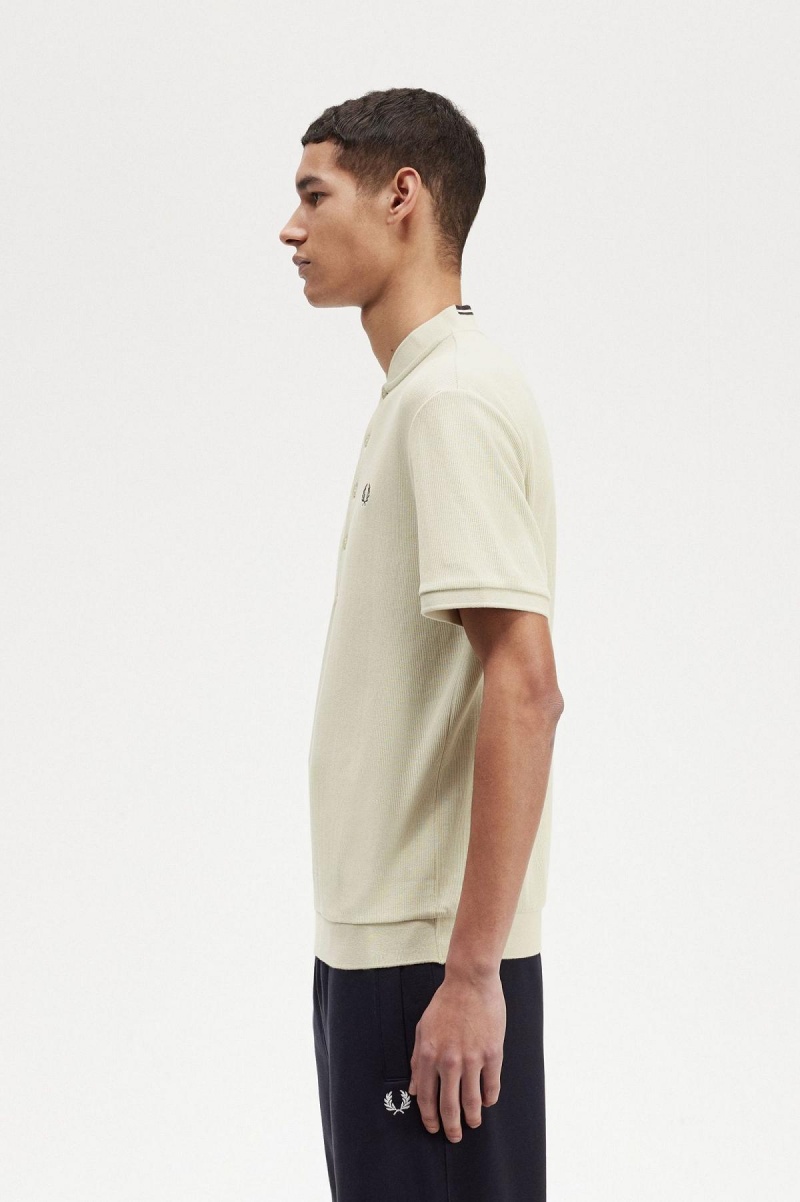 Fred Perry Henley Polo T-shirts Herren Hell | CHZDE17125