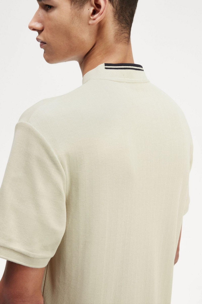Fred Perry Henley Polo T-shirts Herren Hell | CHZDE17125
