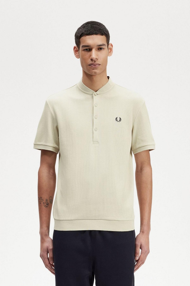 Fred Perry Henley Polo T-shirts Herren Hell | CHZDE17125