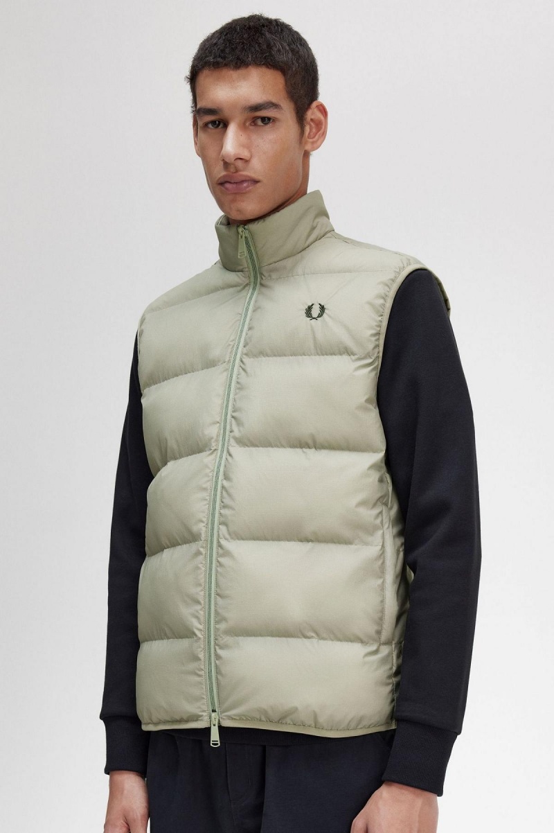 Fred Perry Insulated Gilet Mäntel Herren Seagrass | XCHGW72411