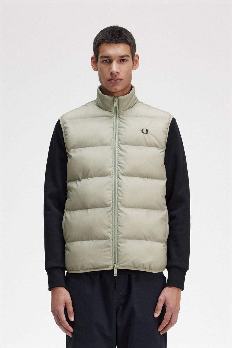 Fred Perry Insulated Gilet Mäntel Herren Seagrass | XCHGW72411