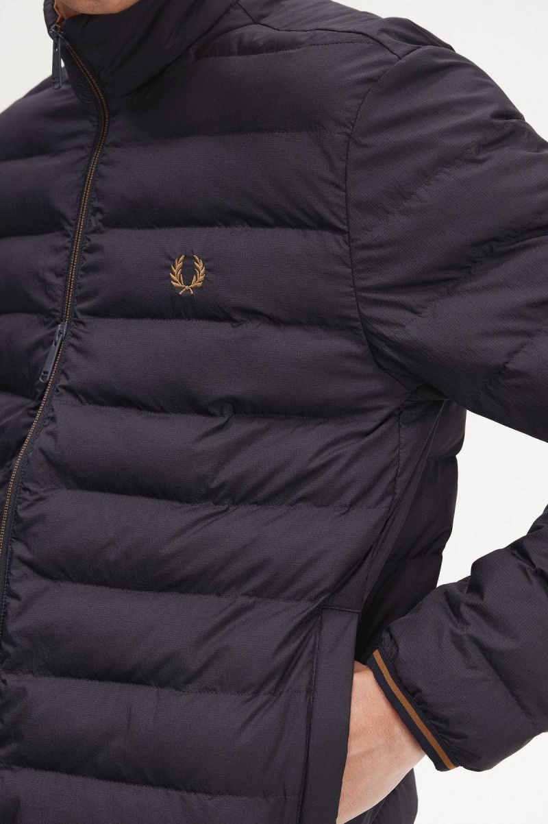Fred Perry Insulated Mäntel Herren Navy | QCHWA91860
