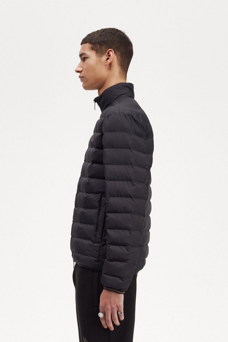 Fred Perry Insulated Mäntel Herren Schwarz | LCHSX77236