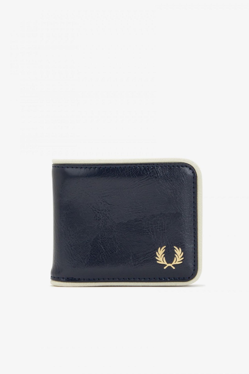 Fred Perry Klassische Billfold Geldbörse Accessories Navy | DCHKV76798