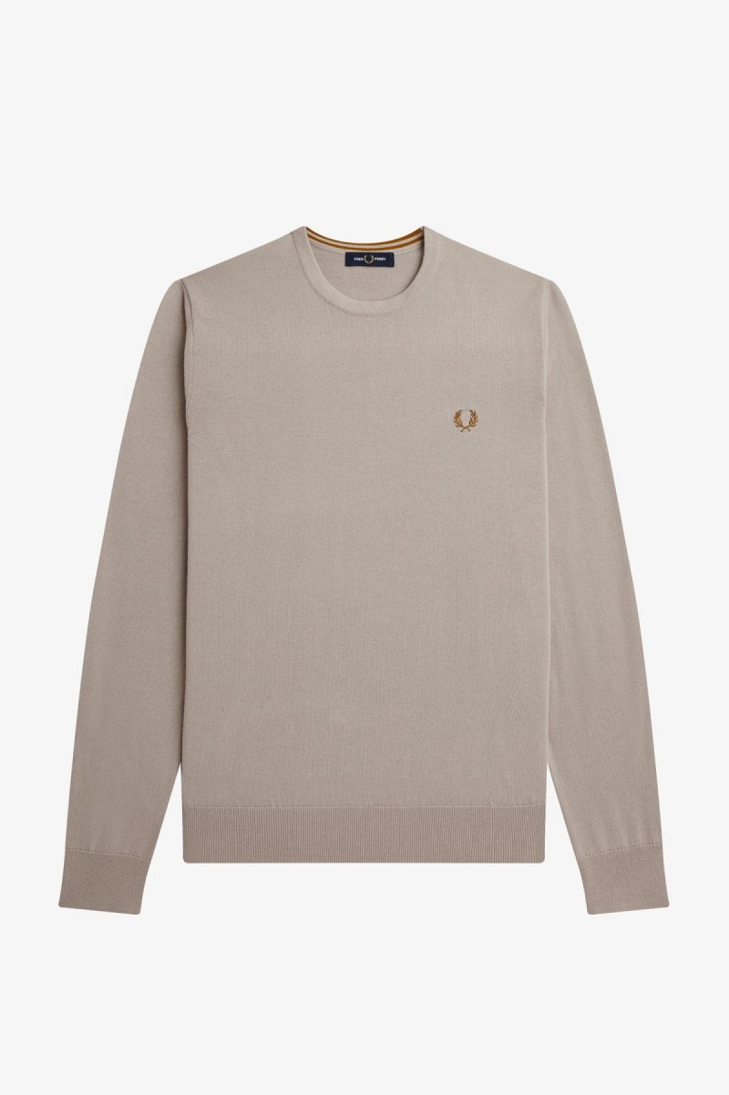 Fred Perry Klassische Crew Neck Jumper Strickwaren Herren Dunkel | UCHND14410