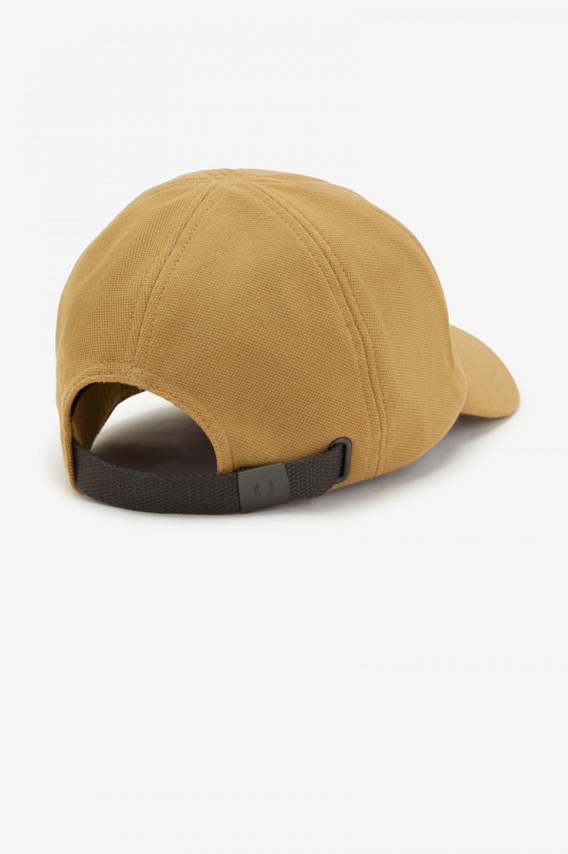 Fred Perry Klassische Piqué Kappe Accessories Dunkelschwarz | ZCHMJ68752