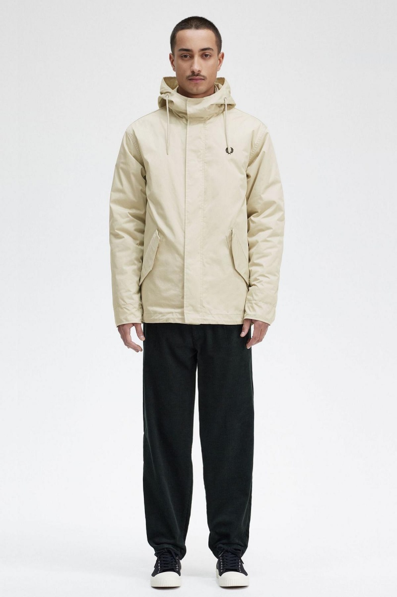Fred Perry Kurzes Gepolstert Parka Mäntel Herren Hell | ACHWC19033