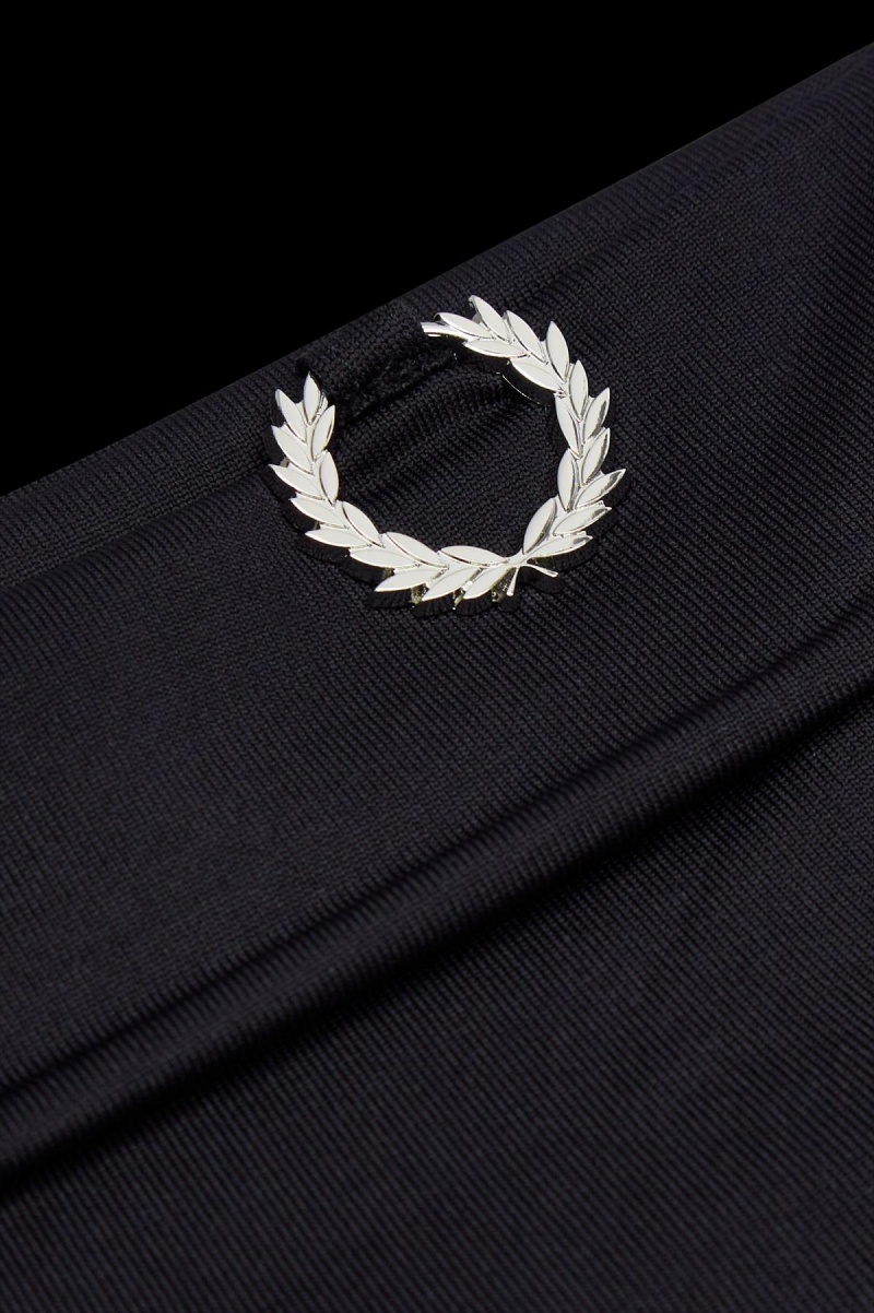 Fred Perry Laurel Wreath Detail Roll Neck T-shirts Herren Schwarz | LCHSX35509