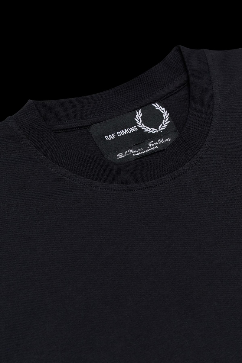 Fred Perry Laurel Wreath Detail T-shirts Herren Schwarz | TCHWZ75649