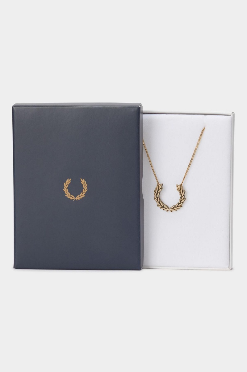 Fred Perry Laurel Wreath Necklace Schmuck Accessories Gold | YCHGT18123