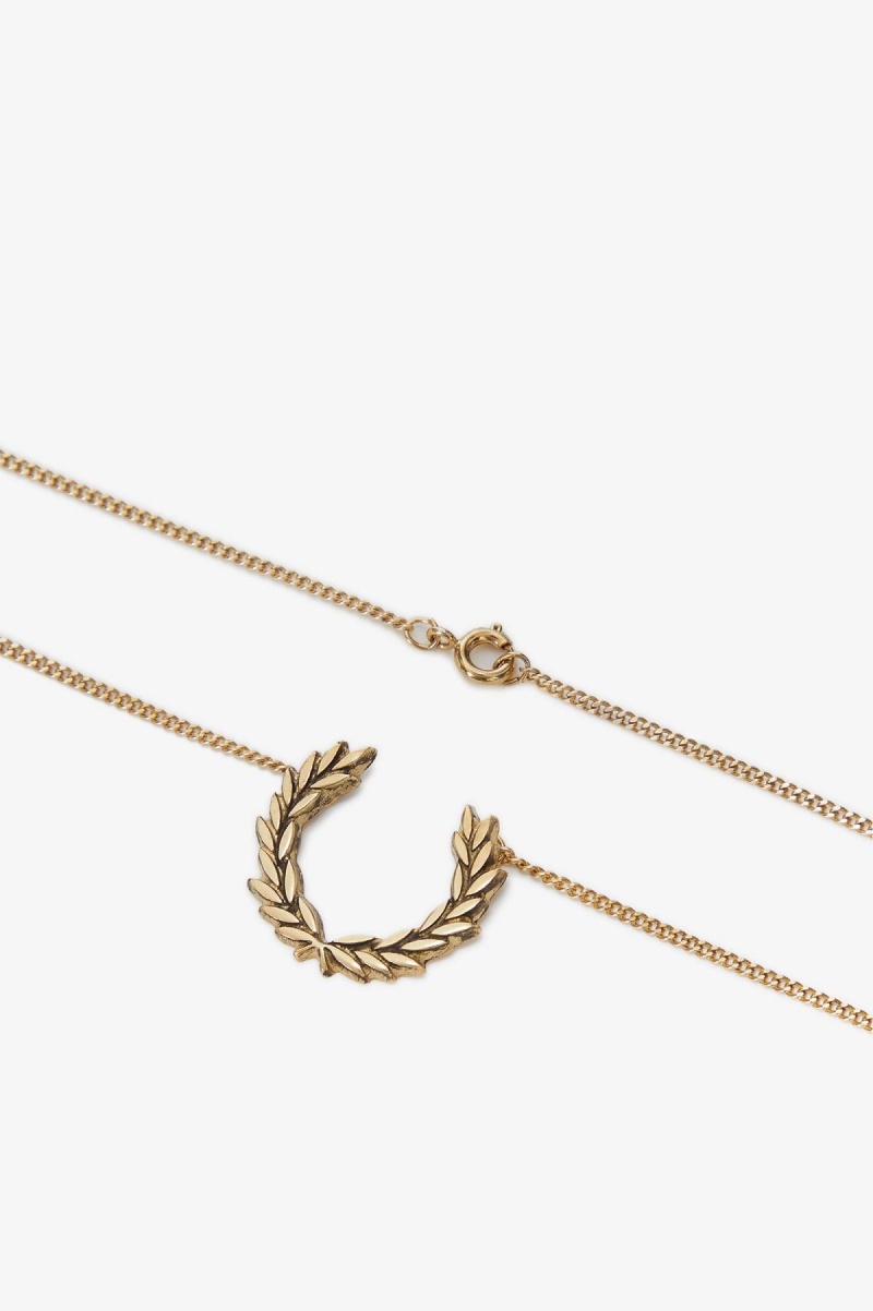 Fred Perry Laurel Wreath Necklace Schmuck Accessories Gold | YCHGT18123