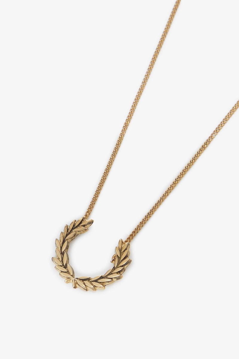 Fred Perry Laurel Wreath Necklace Schmuck Accessories Gold | YCHGT18123