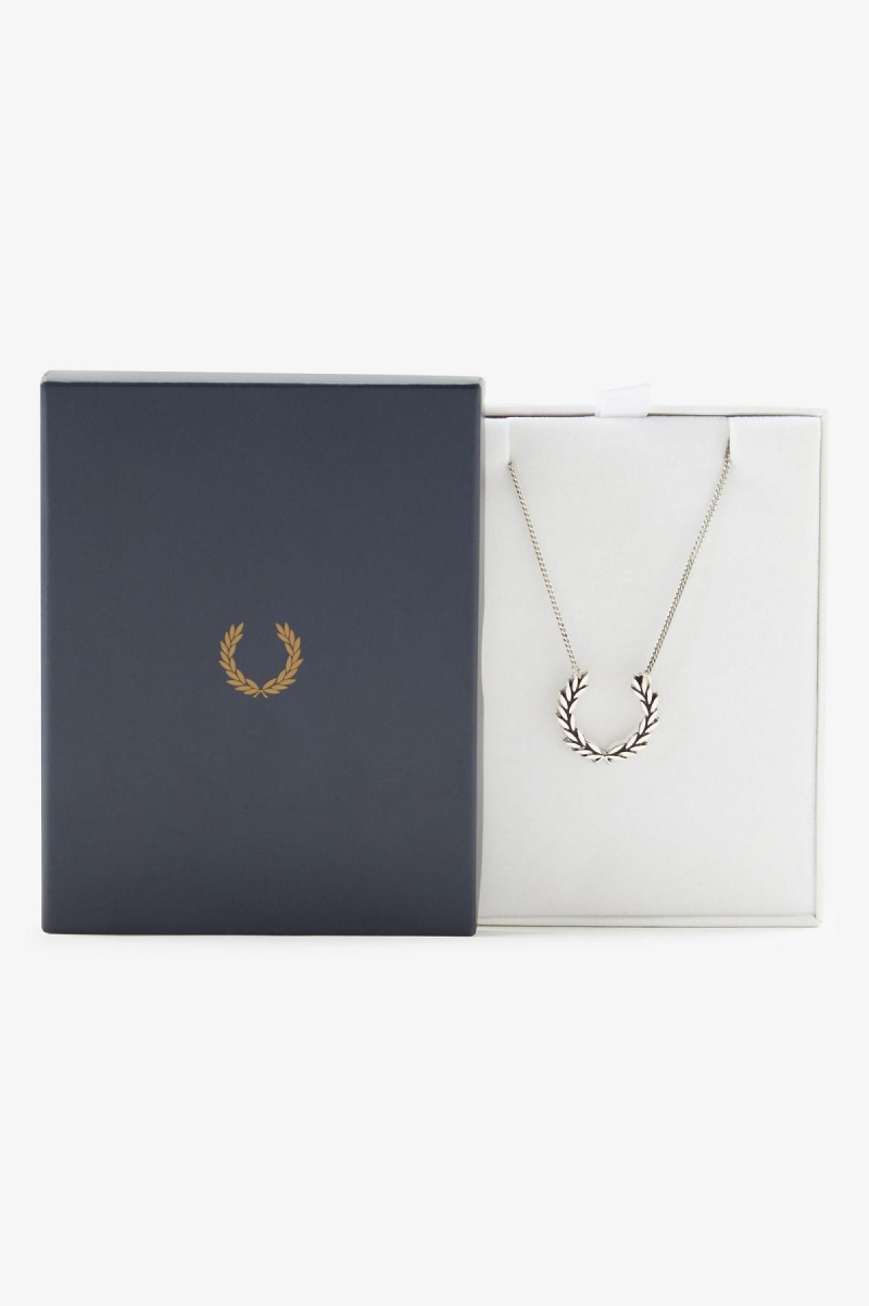 Fred Perry Laurel Wreath Necklace Schmuck Accessories Silber | DCHKV67491