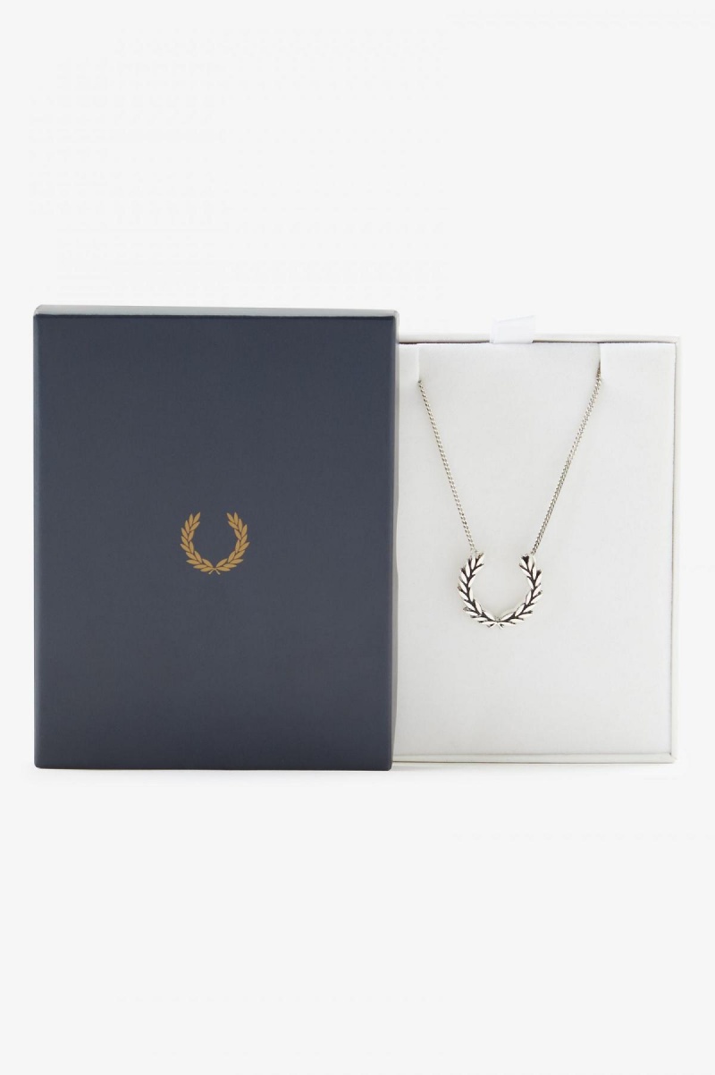 Fred Perry Laurel Wreath Necklace Schmuck Accessories Silber | DCHKV67491