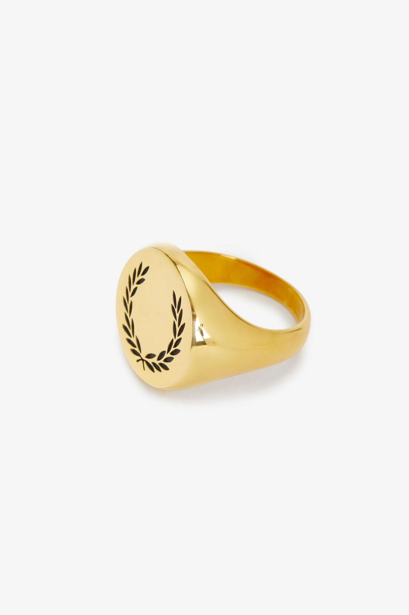 Fred Perry Laurel Wreath Ring Schmuck Accessories Gold | UCHND58879