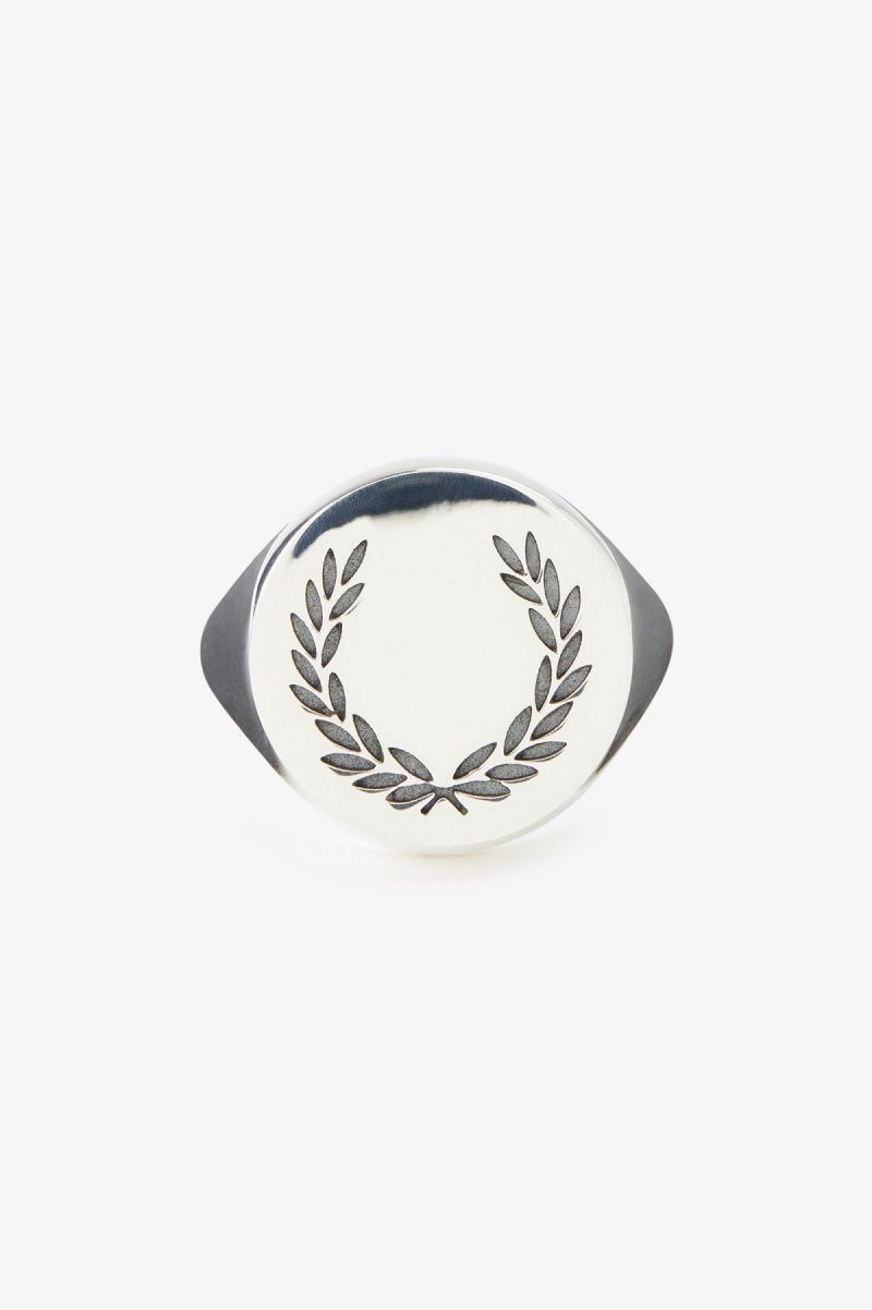 Fred Perry Laurel Wreath Ring Schmuck Accessories Silber | GCHEC17800