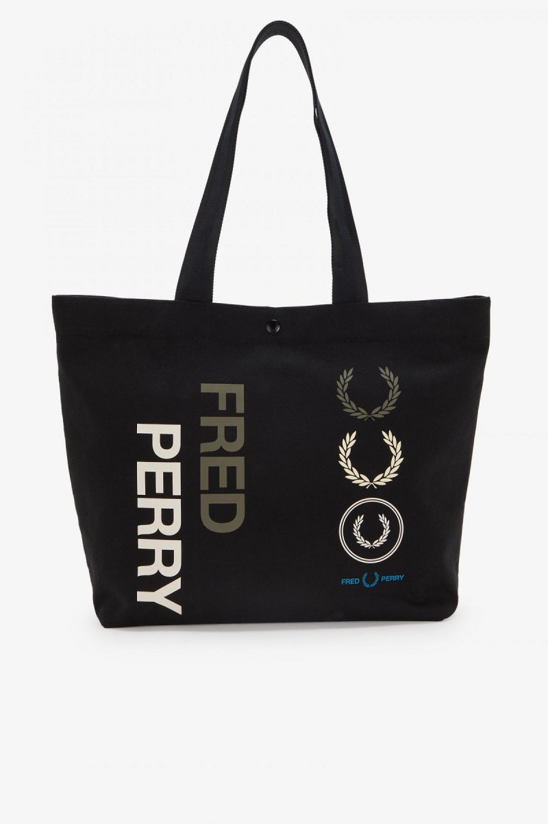 Fred Perry Laurel Wreath Tote Tasche Accessories Schwarz | CHICD82906