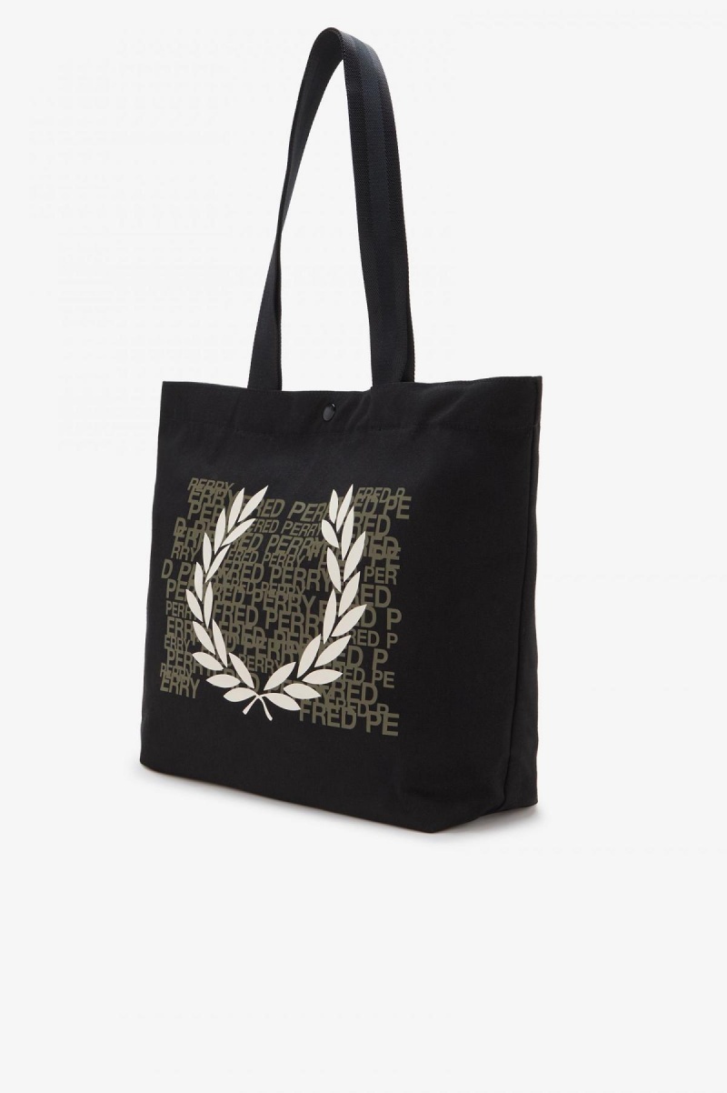 Fred Perry Laurel Wreath Tote Tasche Accessories Schwarz | CHNZX63849