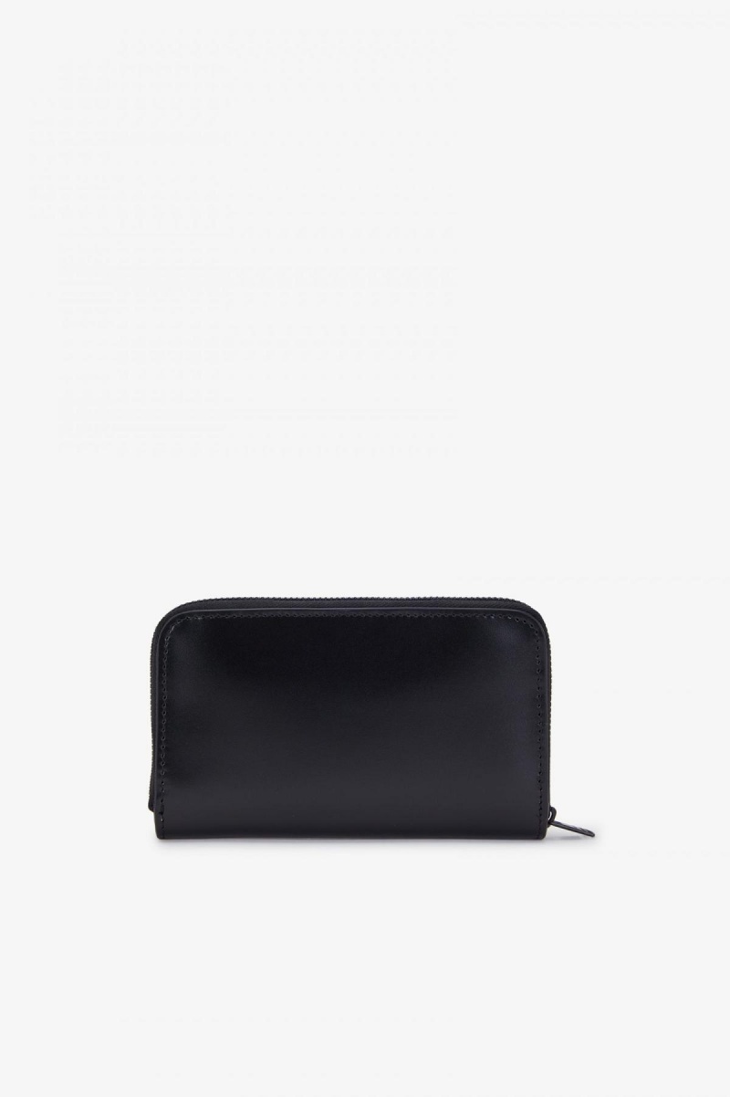 Fred Perry Leder Geldbörse Accessories Schwarz | ECHVG19796