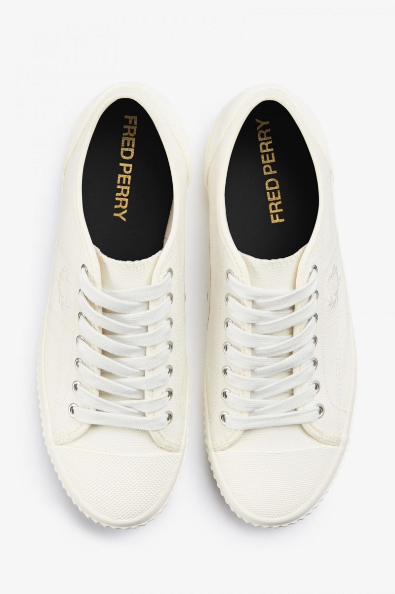 Fred Perry Low Hughes Schuhe Damen Hell | CHJBT94268
