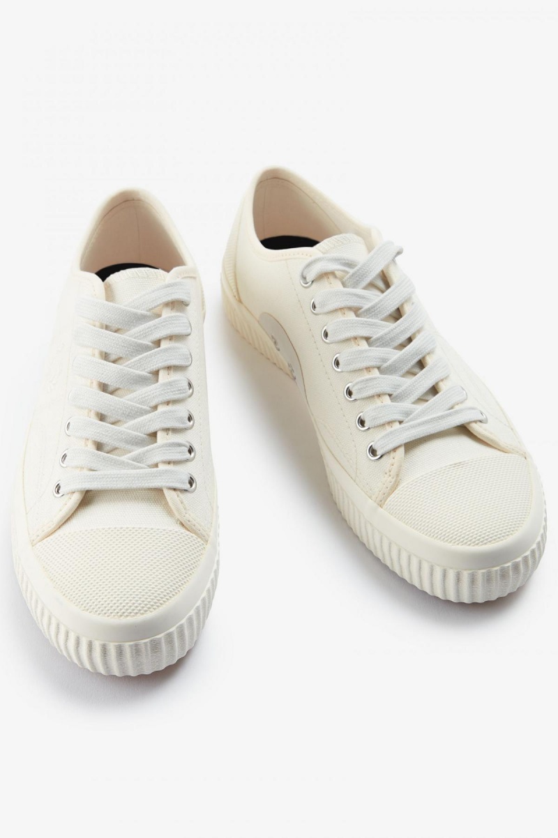 Fred Perry Low Hughes Schuhe Damen Hell | CHJBT94268