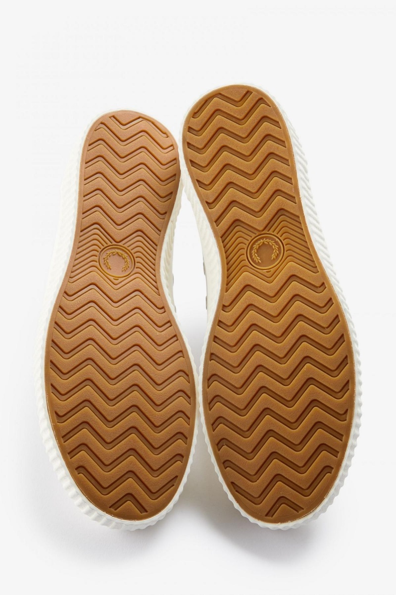 Fred Perry Low Hughes Schuhe Damen Hell | CHJBT94268