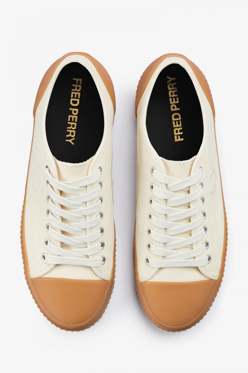 Fred Perry Low Hughes Schuhe Damen Hell | CHCIF69332