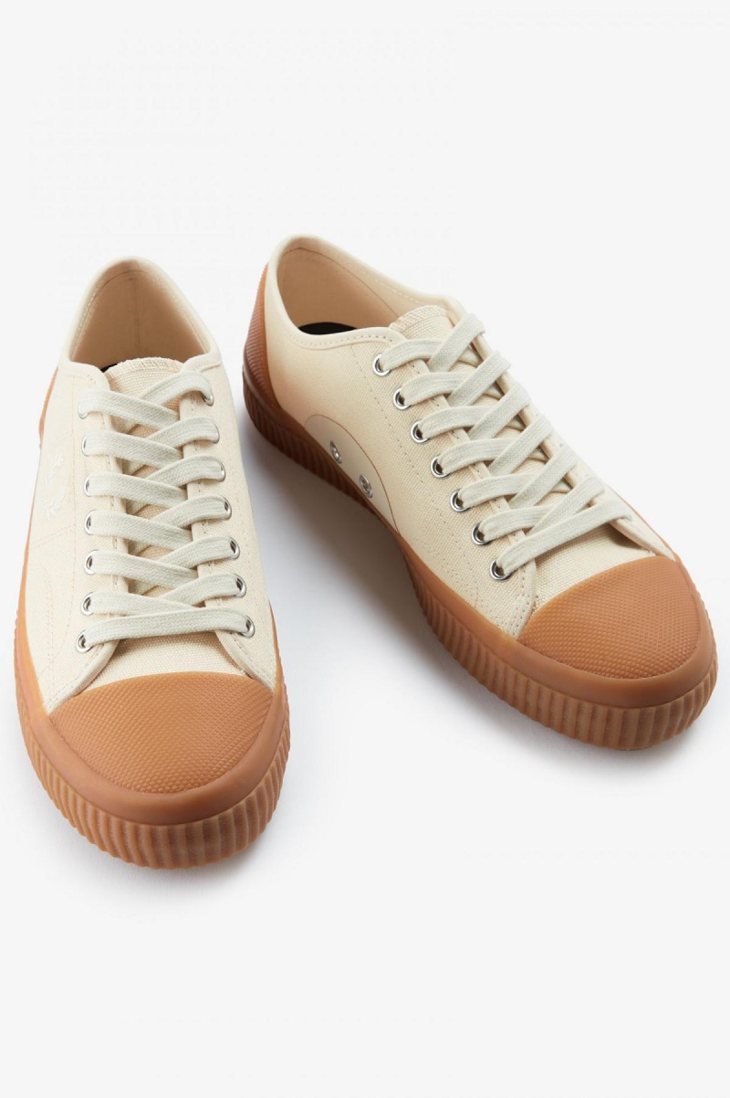 Fred Perry Low Hughes Schuhe Damen Hell | CHCIF69332