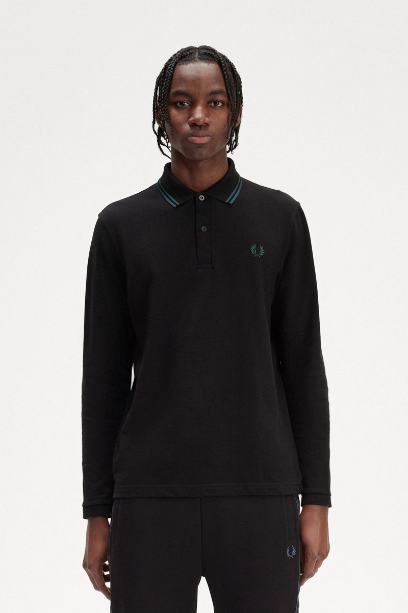 Fred Perry M1212 Fred Perry Shirt Herren Schwarz Blau Blau | ECHVG22875