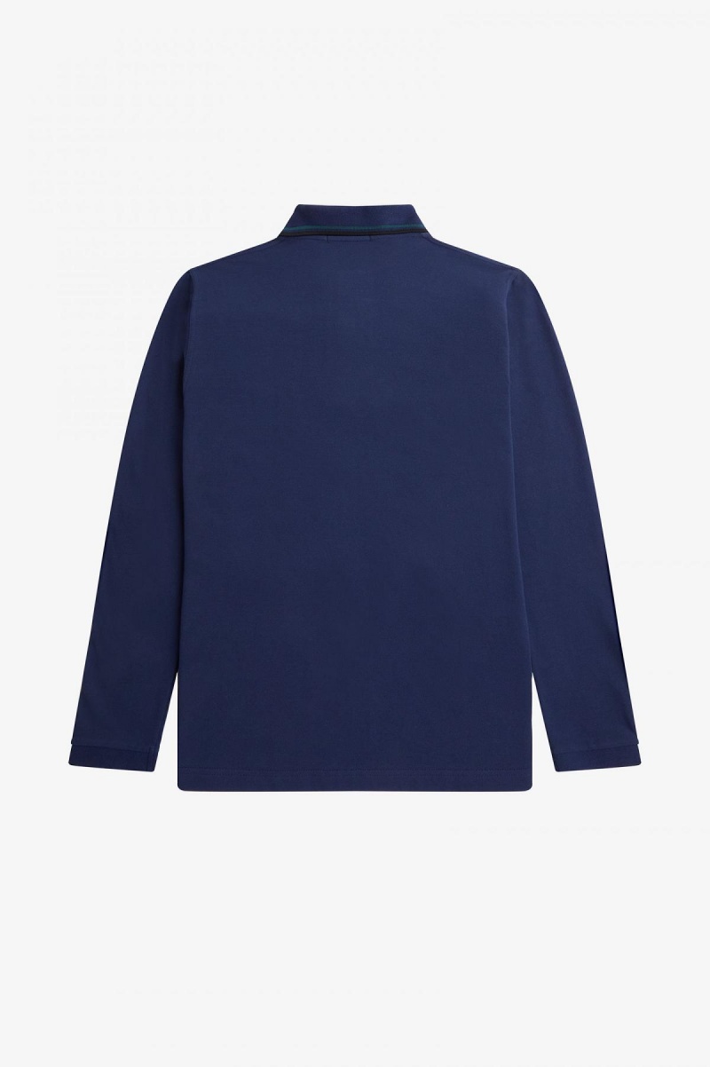 Fred Perry M1212 Fred Perry Shirt Herren Navy Blau Schwarz | GCHEC46715