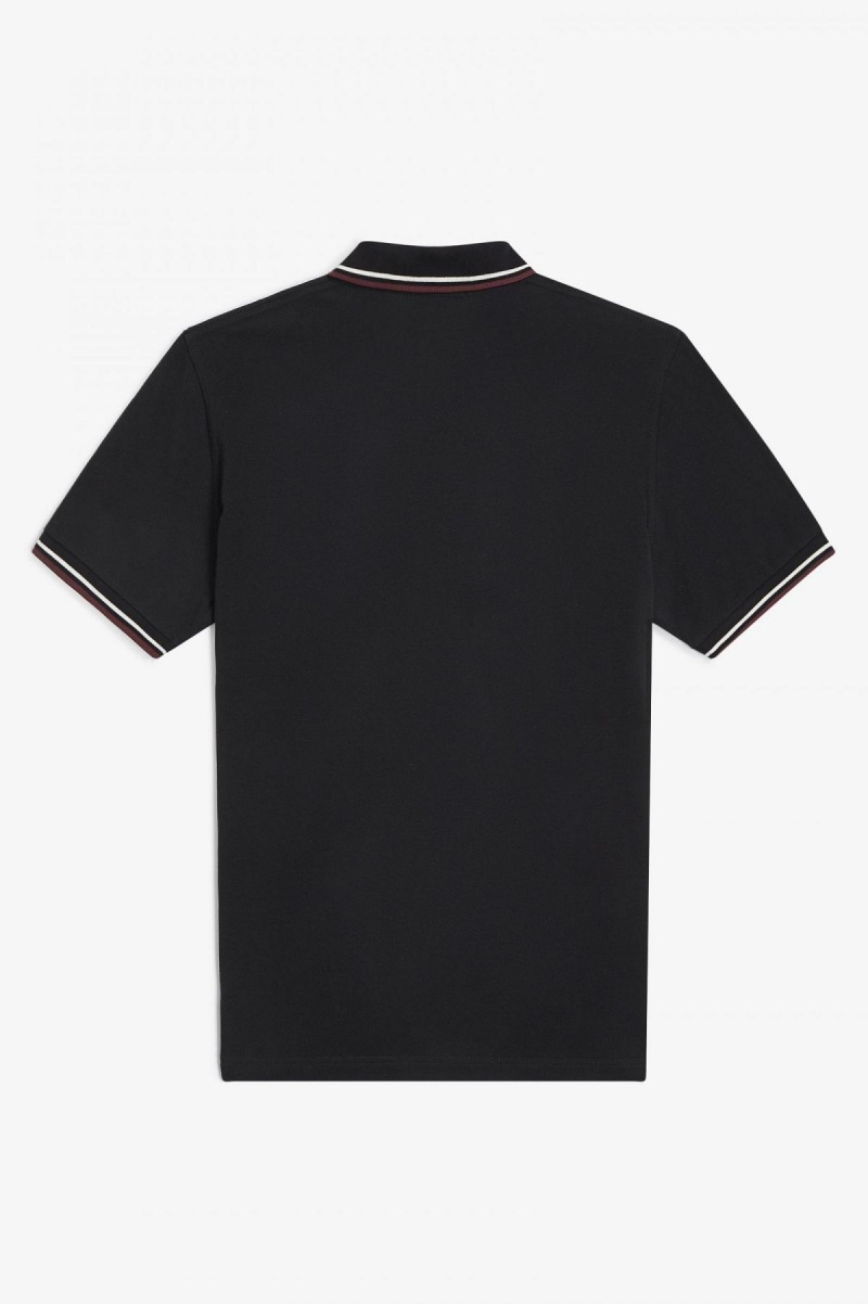 Fred Perry M12 Fred Perry Shirt Herren Schwarz | CHXMI28624