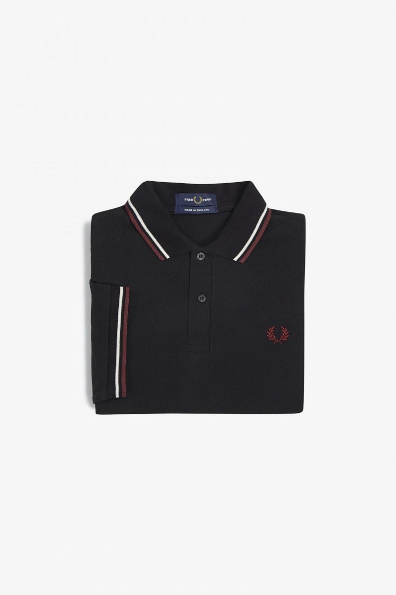 Fred Perry M12 Fred Perry Shirt Herren Schwarz | CHXMI28624